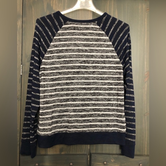 *Sale Must Go* Time and Tru striped long sleeve shirt - Picture 2 of 4